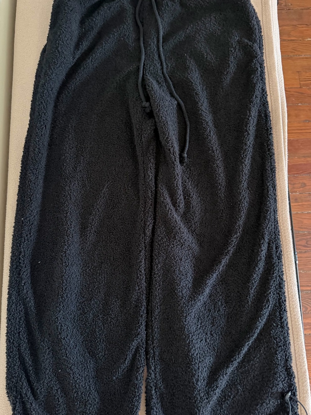 Black Women's Sherpa Fleece Lounge Pants - Cozy Everyday Comfort